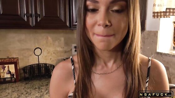 Busty Latina Stepmom Licks Hairy Teen Pussy Part 1