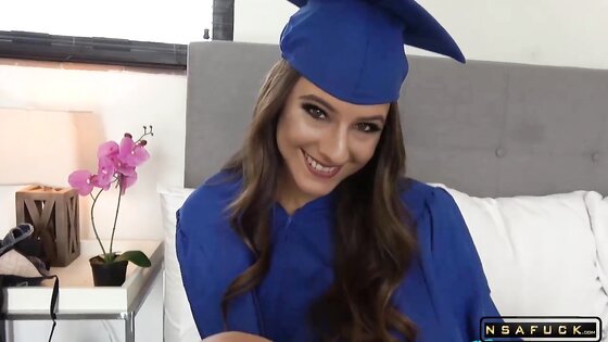 Slutty Daughter Gets a Big Dick and A Fuck For Graduation