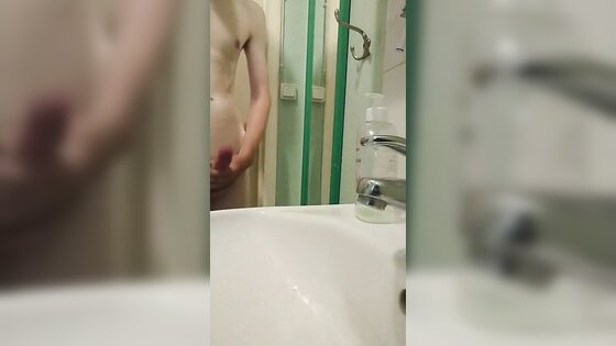 Huge cock and hot cumshot