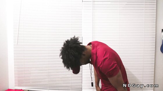 Football player anal fucks black coach in the office