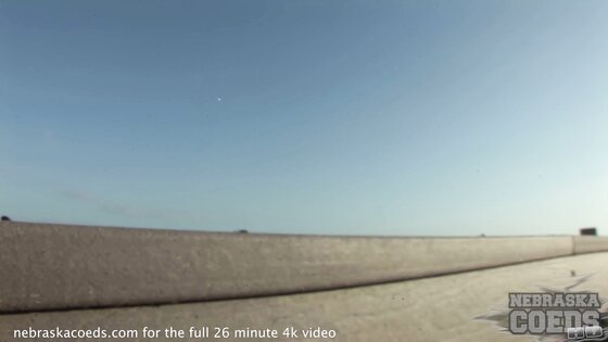 sunset summer naked vibes with hot skinny model naked at the beach in tampa florida