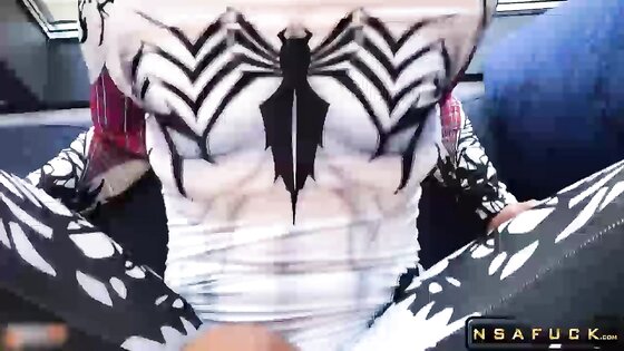 Anti Venom Deep Sucking and Sensual Fucking Cosplay