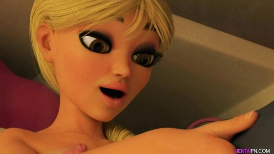 M Cock MILF bangs petite dickgirl - 3D FUTA Animation